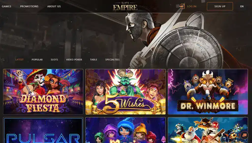 Slots Empire Casino Website ScreenShot, Sites like funzpoints