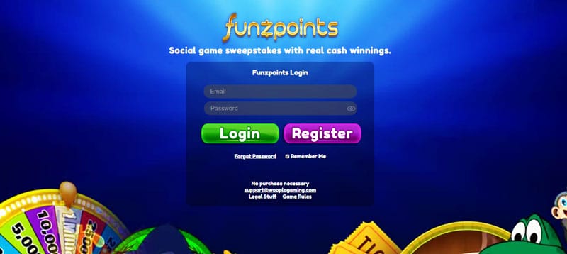 funzpoints website screenshot