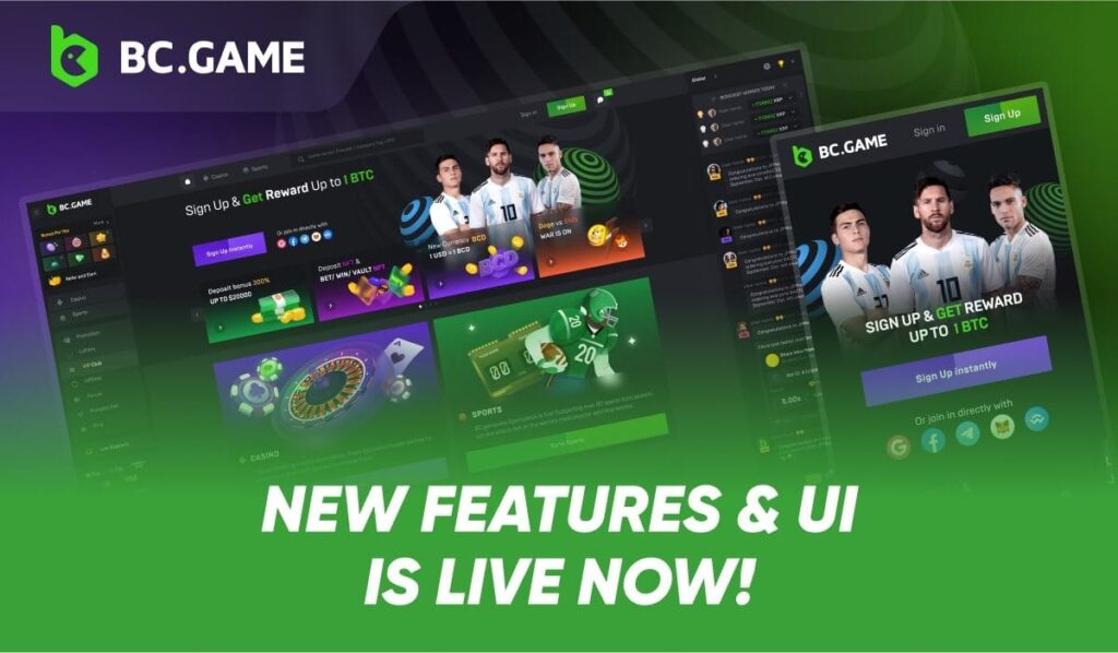 BC.Game new features & UI is live