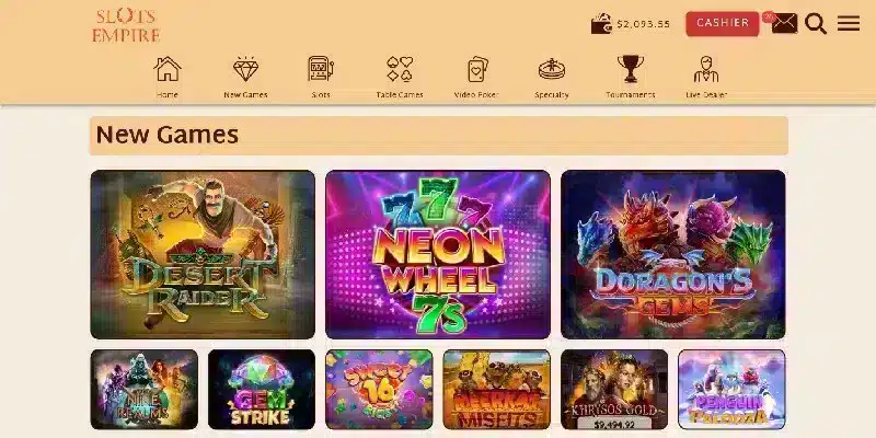 Slots Empire Casino review