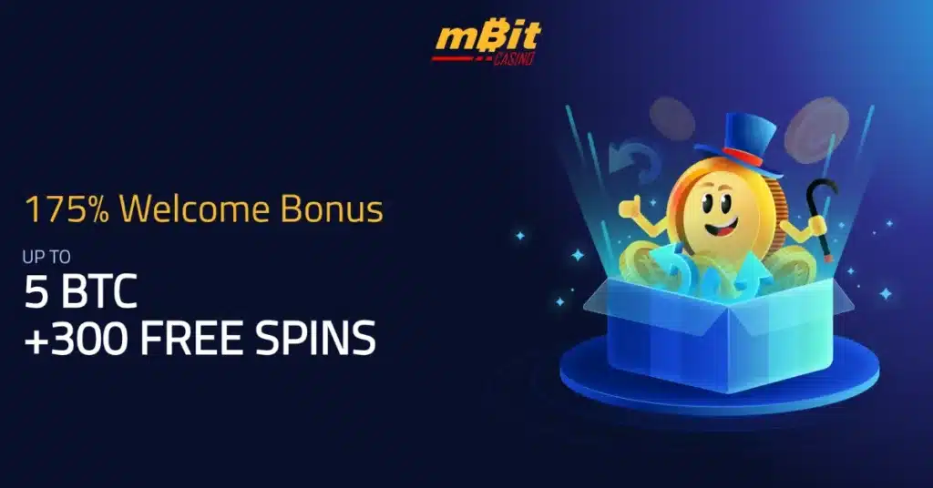mBit Casino website screenshot