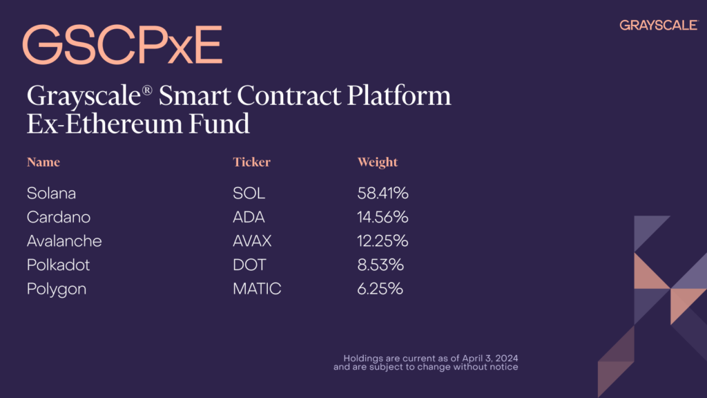 Grayscale Smart Contract Platform Ex-Ethereum Fund